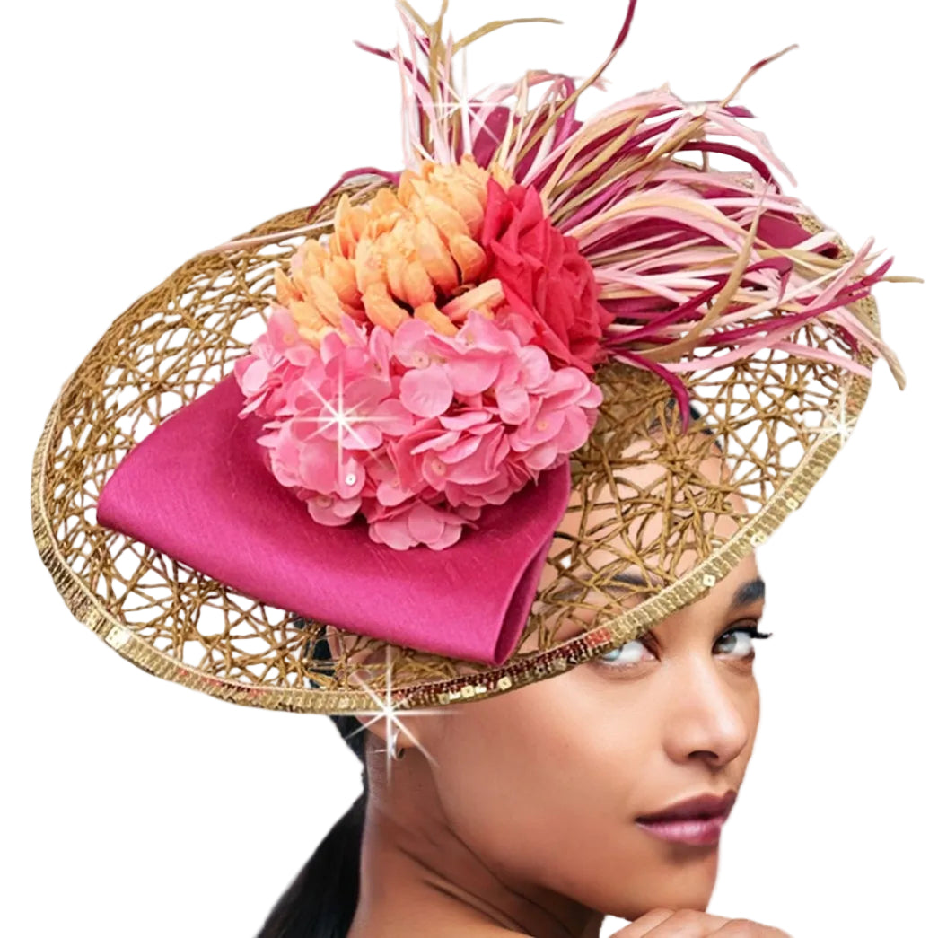 Honeycomb FA3140-GP Church Fascinator