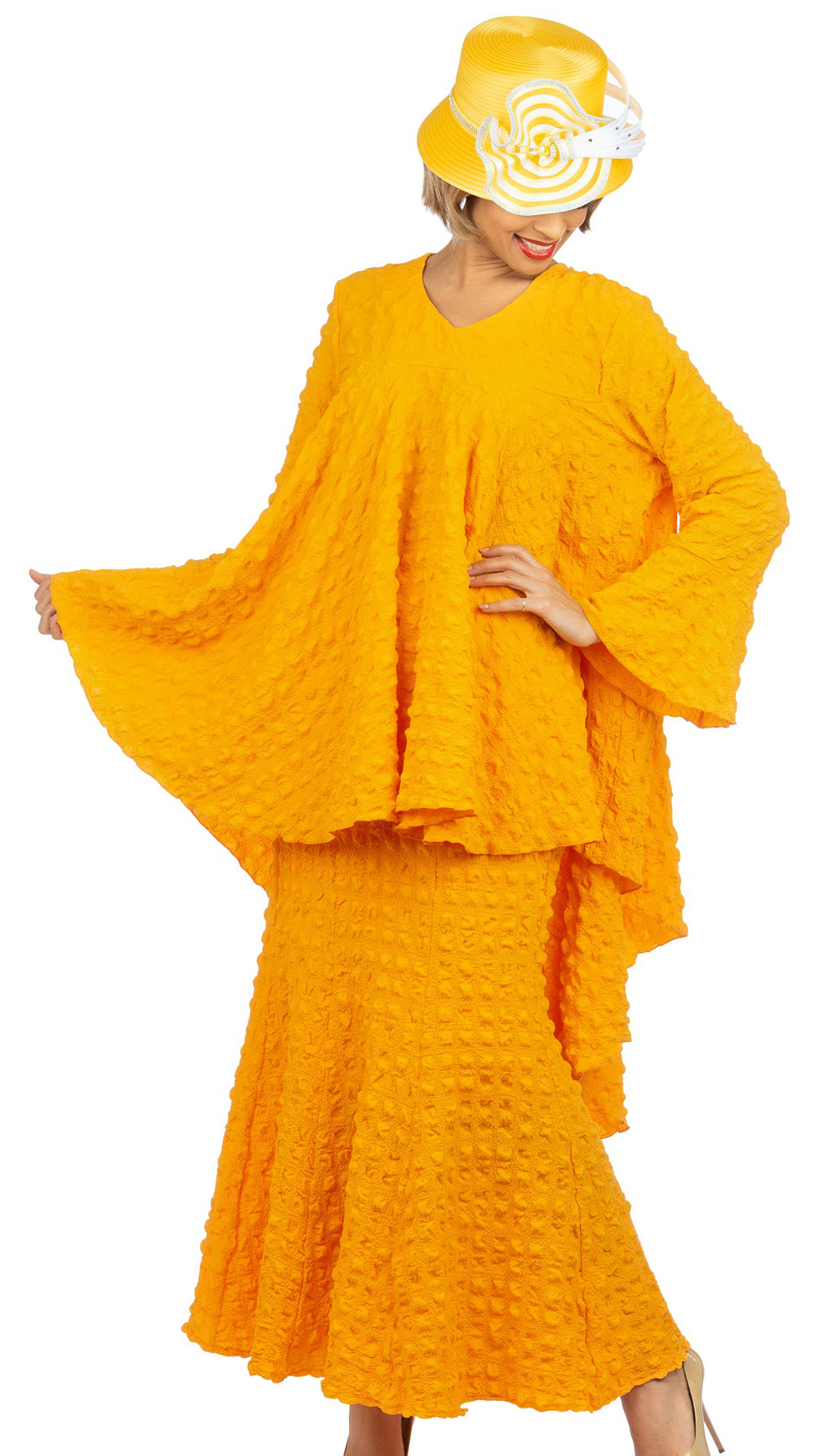 Giovanna 0941-AP ( 2pc Washable Popcorn Full Flare Top And Skirt )