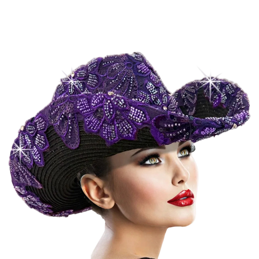 Hat SC3238 Giddy Up-Pur