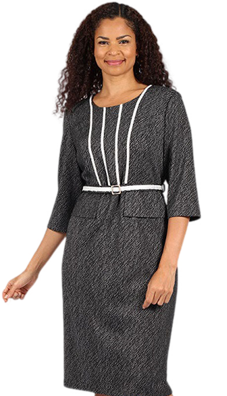 Diana Couture 8754-GRY Church Dress