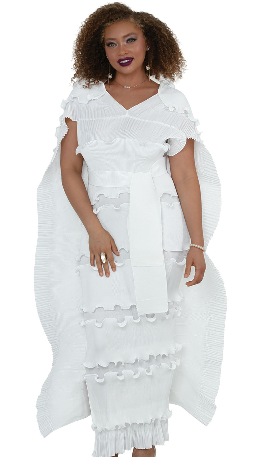 Luxe Moda LM517-WHT Church Dress Luxe Moda LM517-WHT Church Dress