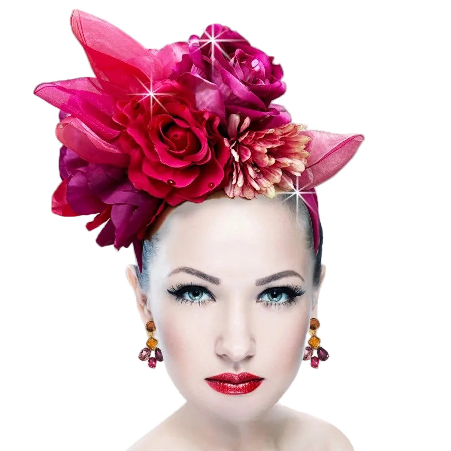 FOLKLORICO FA3352-FU Church Fascinator