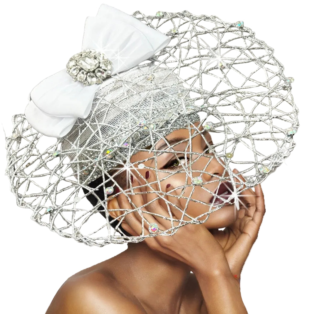 3396 BESSIE-White-Silver