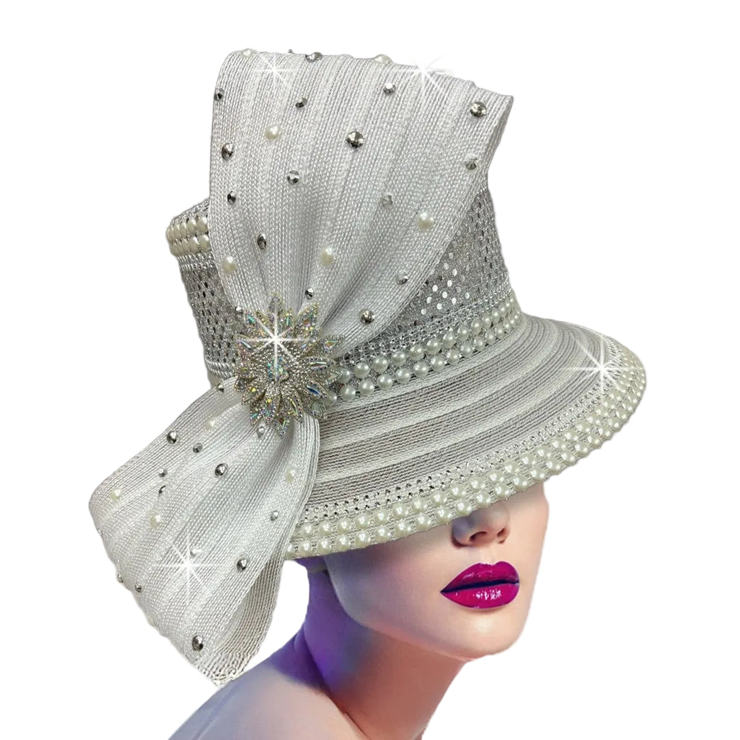 Church Hat 3397 CANTERBURY-WHITE