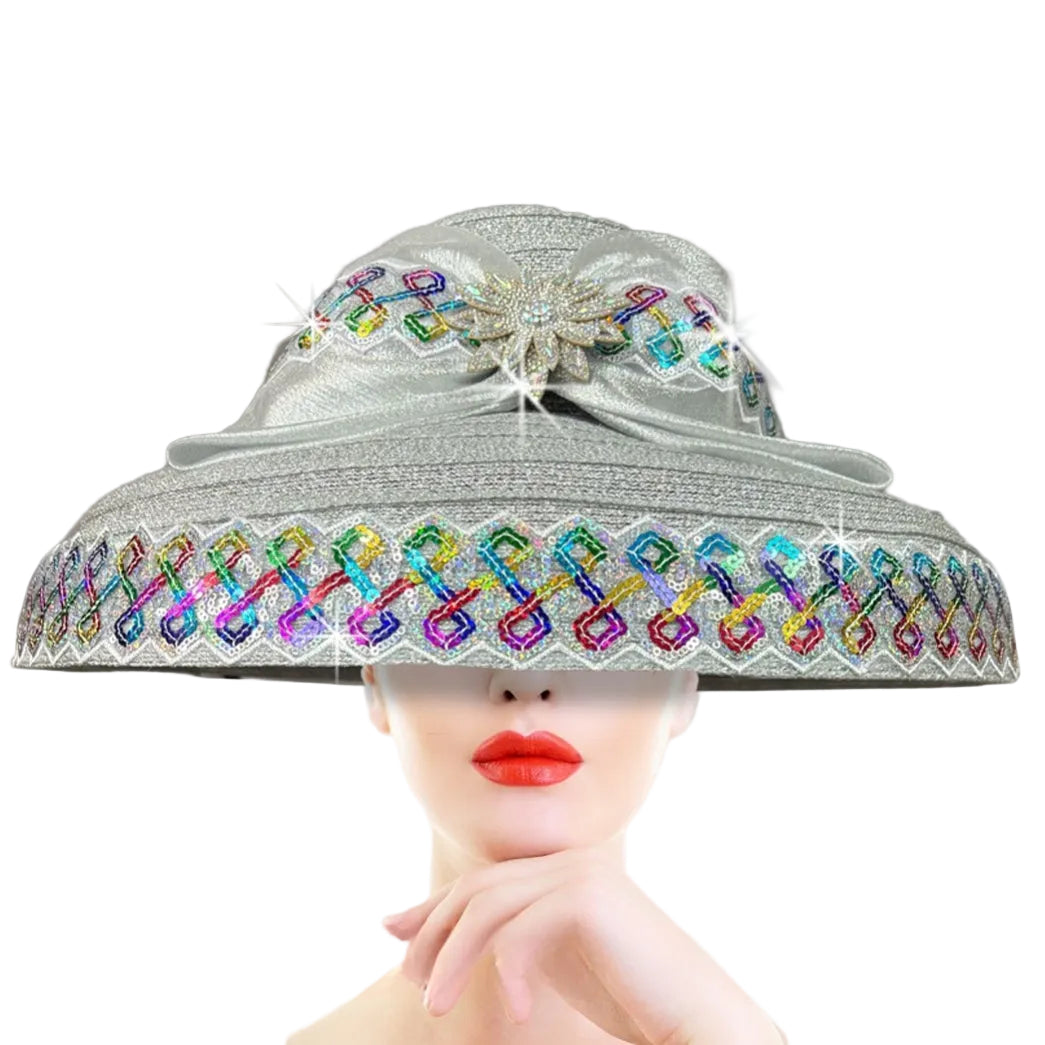 Church Hat 3405 AUDREY-Silver-Multi