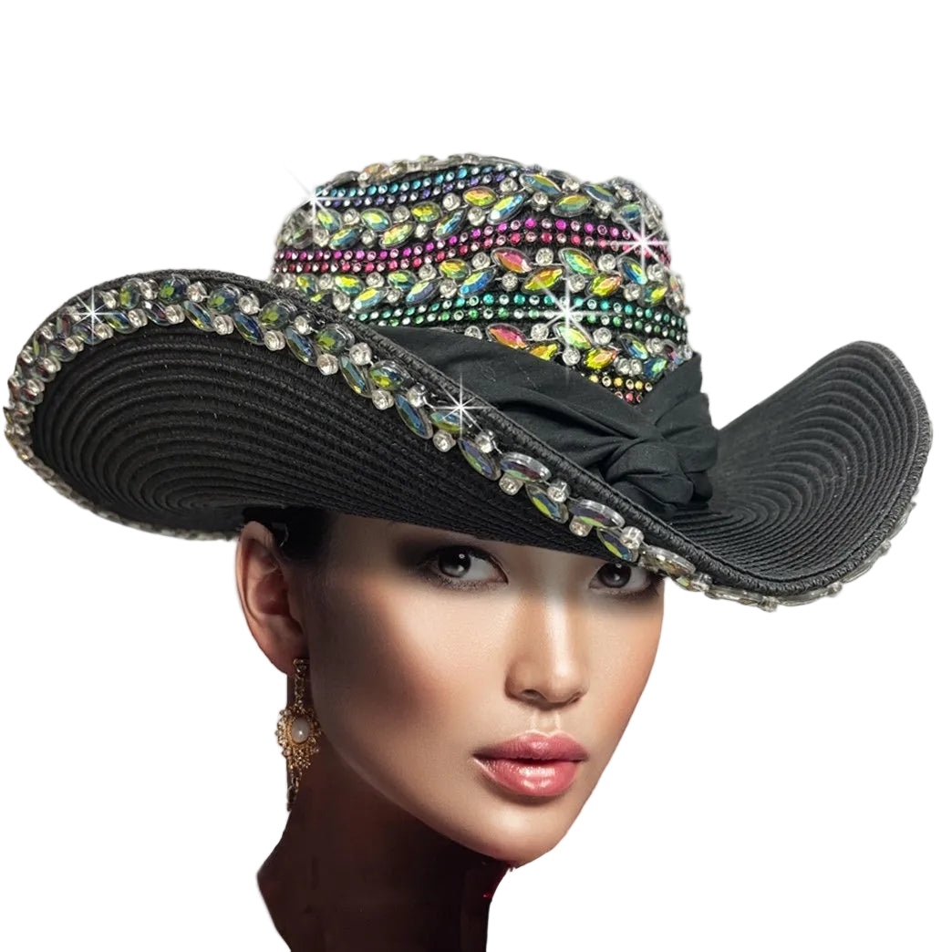 Church Hat SC3408 Boots-N-Bling in dark black