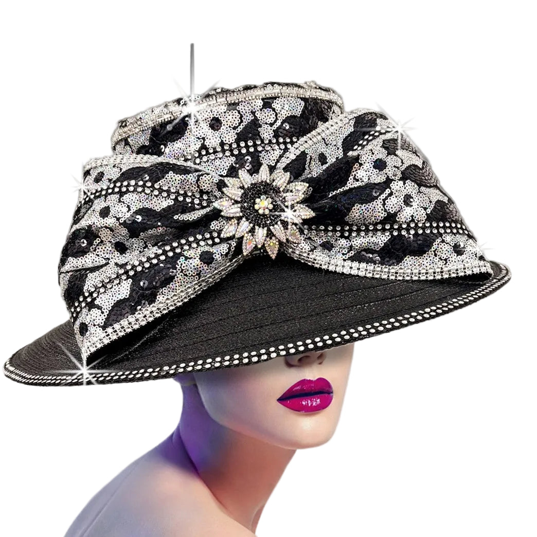 Church Hat 3423 LILY-Black