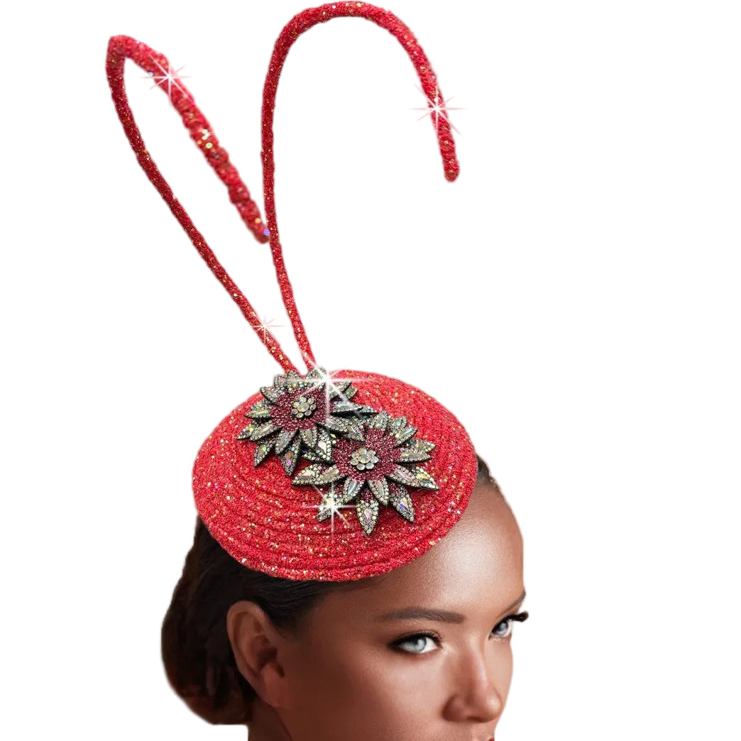 FA3427 CRICKET-CORAL Church Fascinator