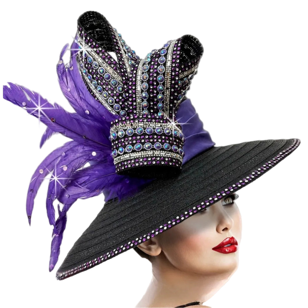 Church Hat 3432 IANODELL-BLK-PUR