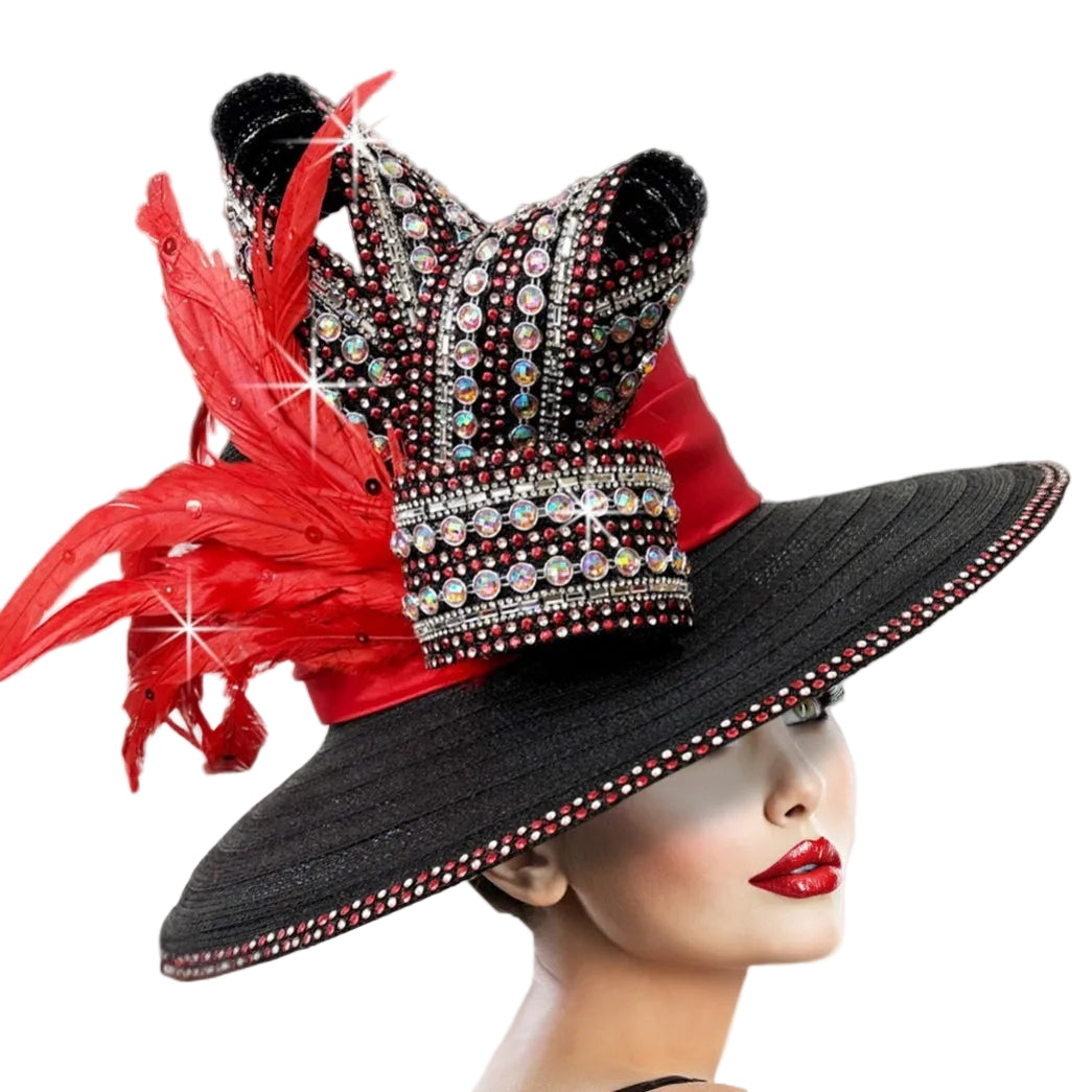 Church Hat 3432 IANODELL-BLK-RED