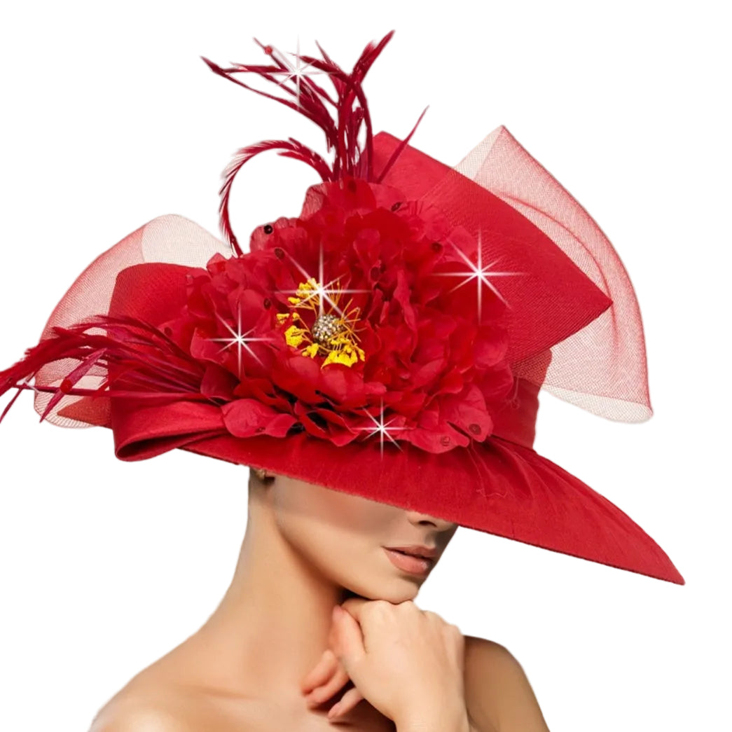 Church Hat 3465 BALMORAL-LIME-RED