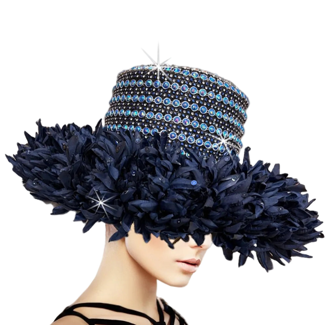 Church Hat 3490 ANEMONE-NAVY