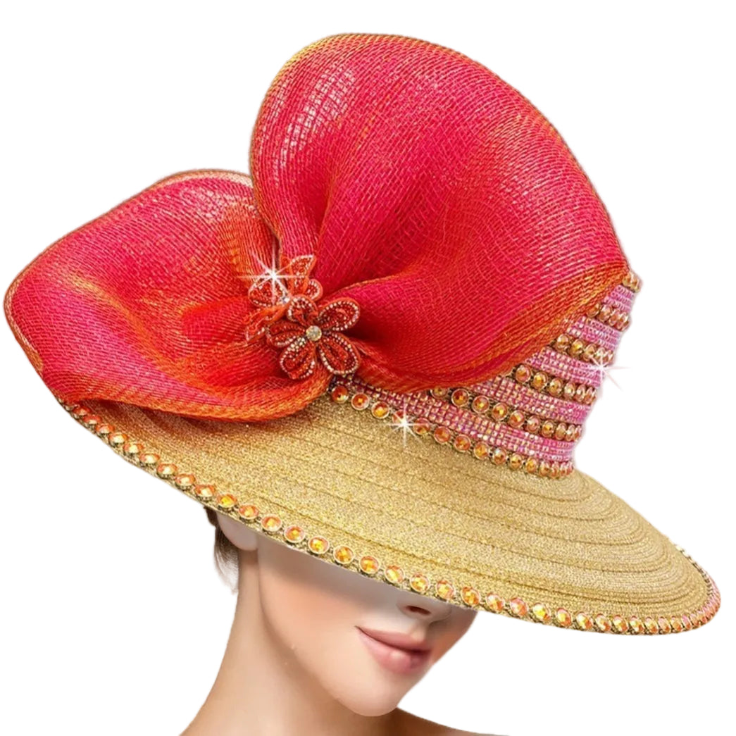 Church Hat 3492 SANDRA-Gold-Watermelon