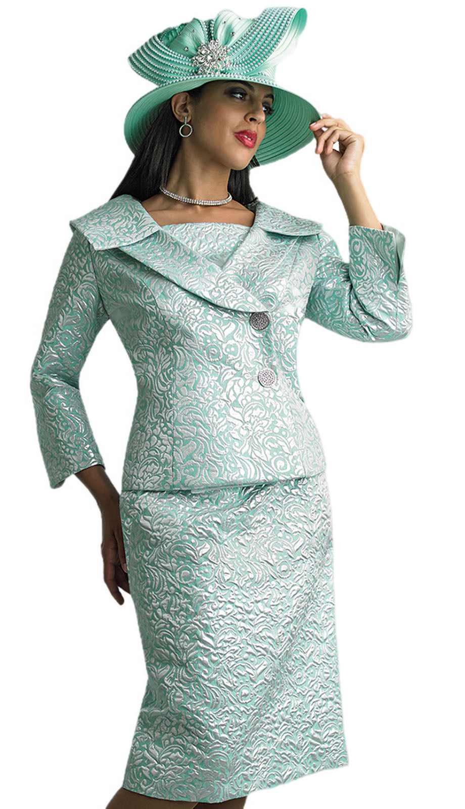 Lily And Taylor 4648-MNT Womens Sunday Suit
