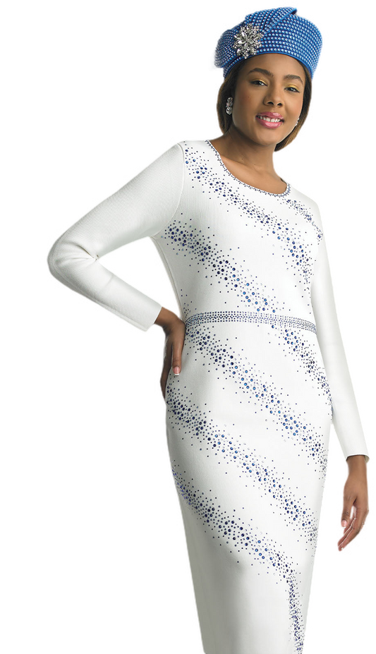 Lily and Taylor 798-IVO Knit Church Hat