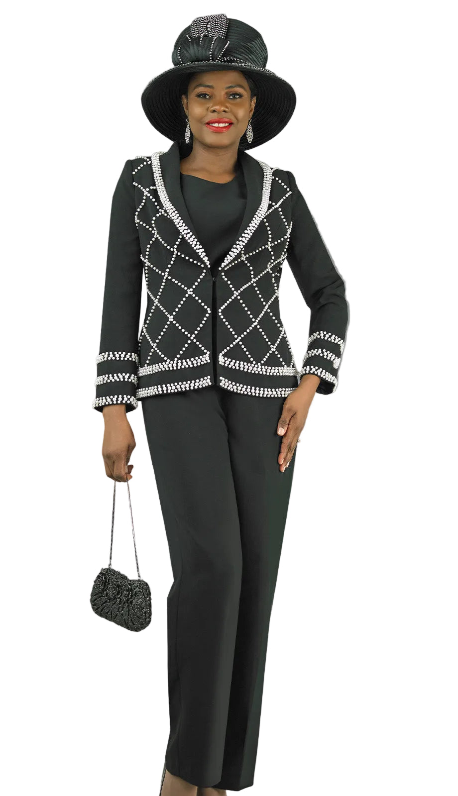 Lily And Taylor 4838-BLK-Hat