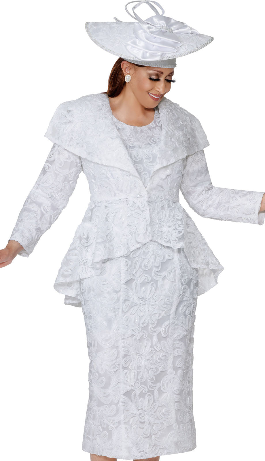 Dorinda Clark Cole 310052-H Church Suit with Hat