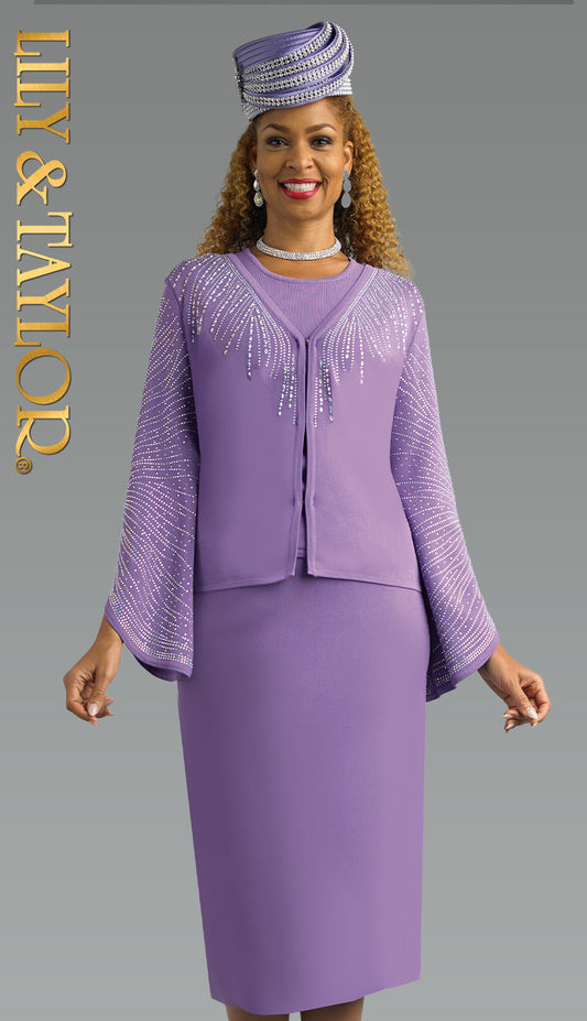 Lily and Taylor 830-LAV Church Dress