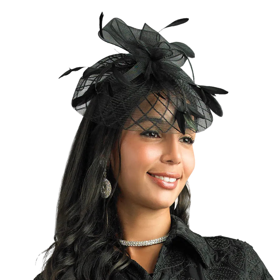 Lily And Taylor H943-BLK Church Hat