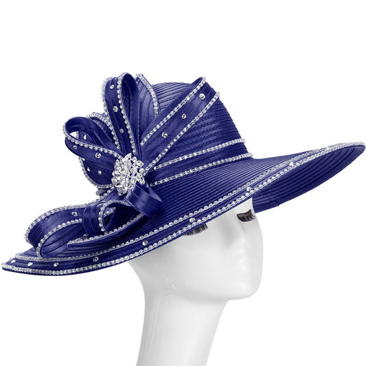 Giovanna HM1072-NVY Church Hat