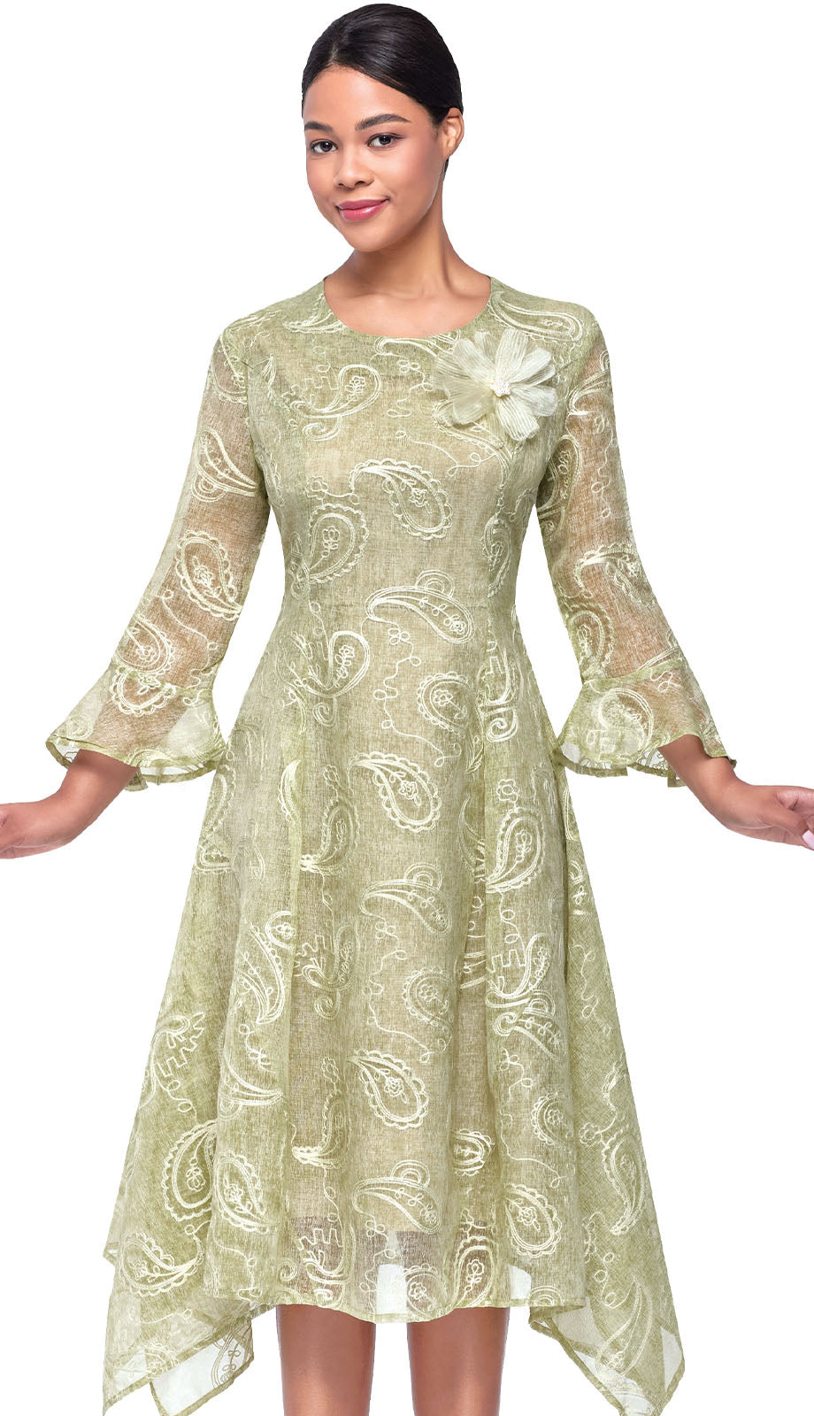 Serafina 6167-SGE-CO Church Dress