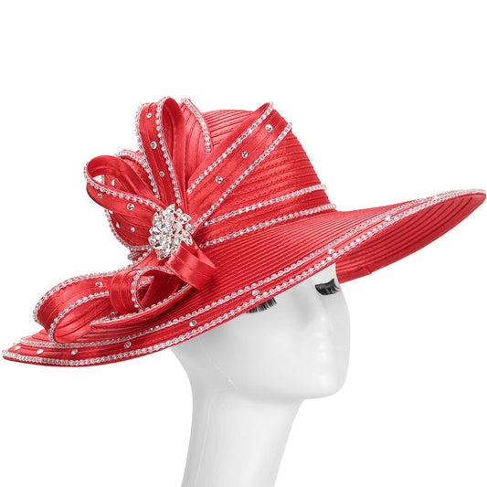 Giovanna HM1072-RED Church Hat