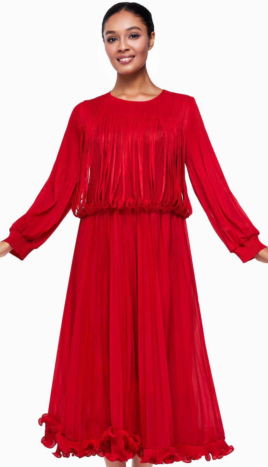 Serafina 7123-RED Church Dress