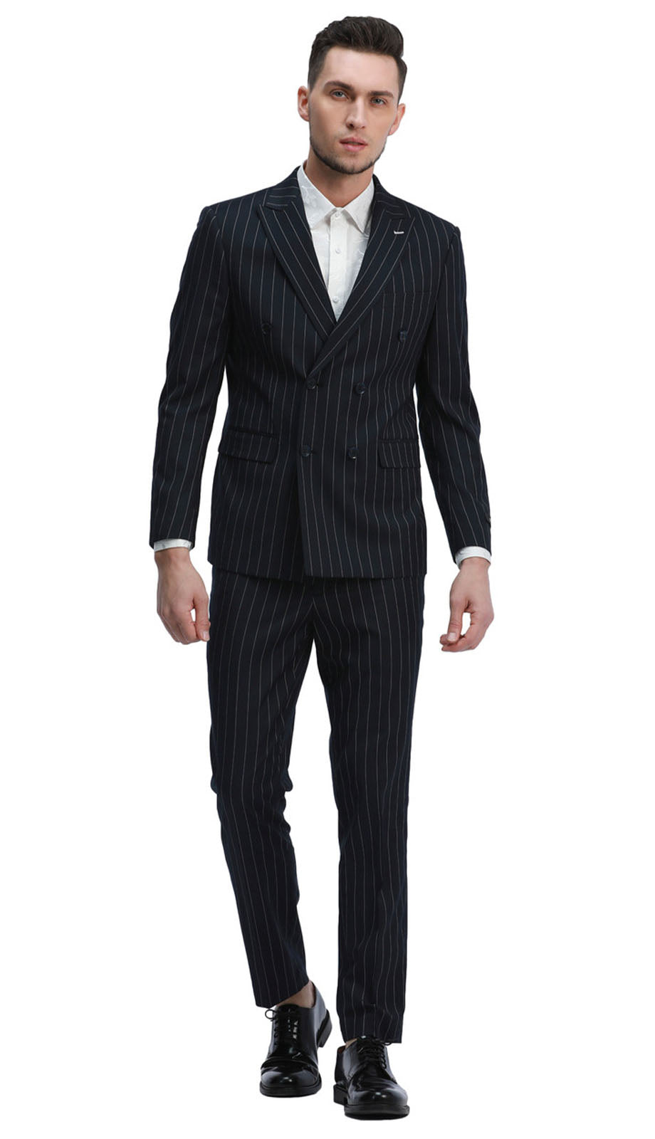 Tazzio M340SK-NVY Mens Suit