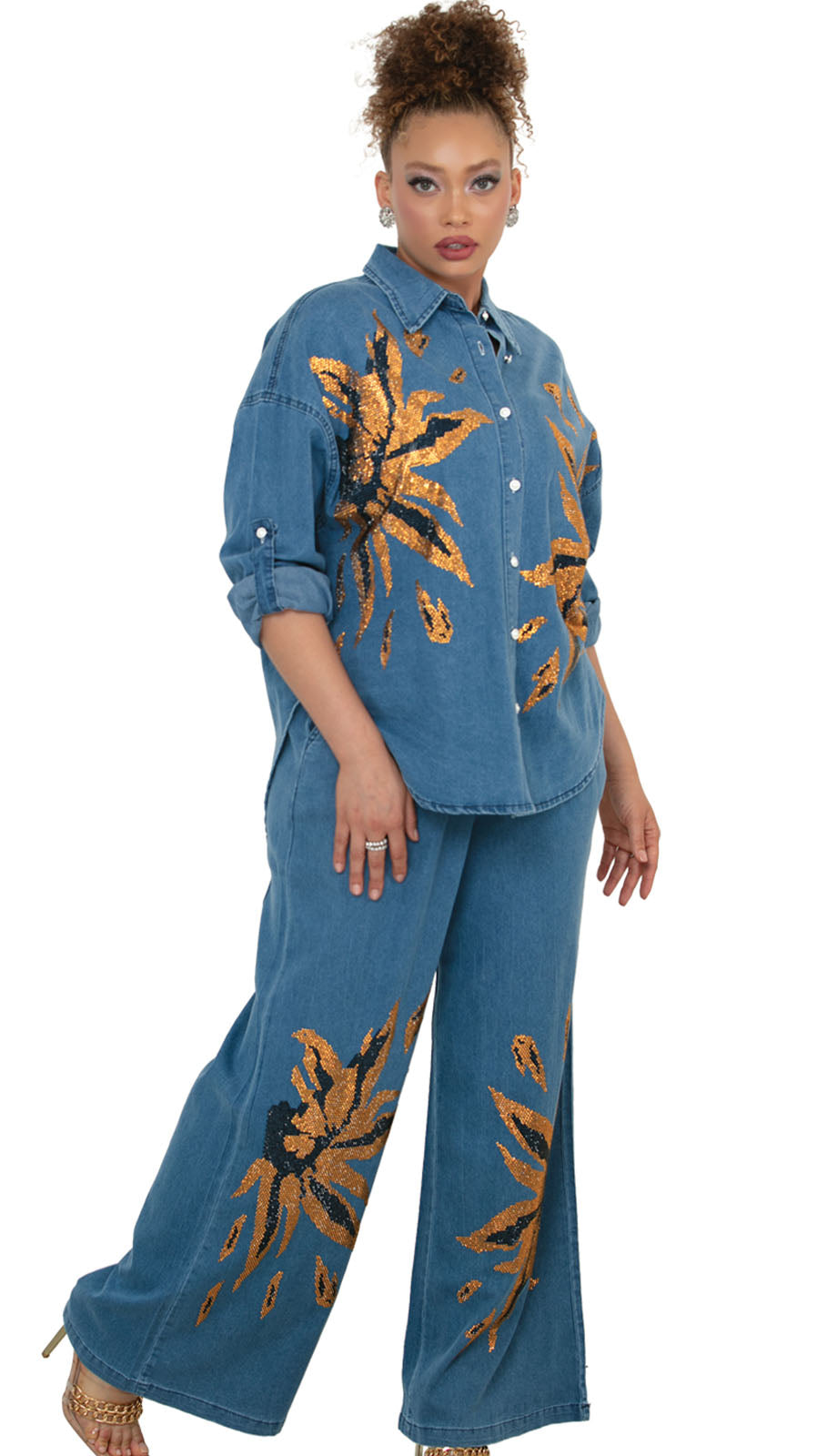 Luxe Moda LM522 Top and Pant Set