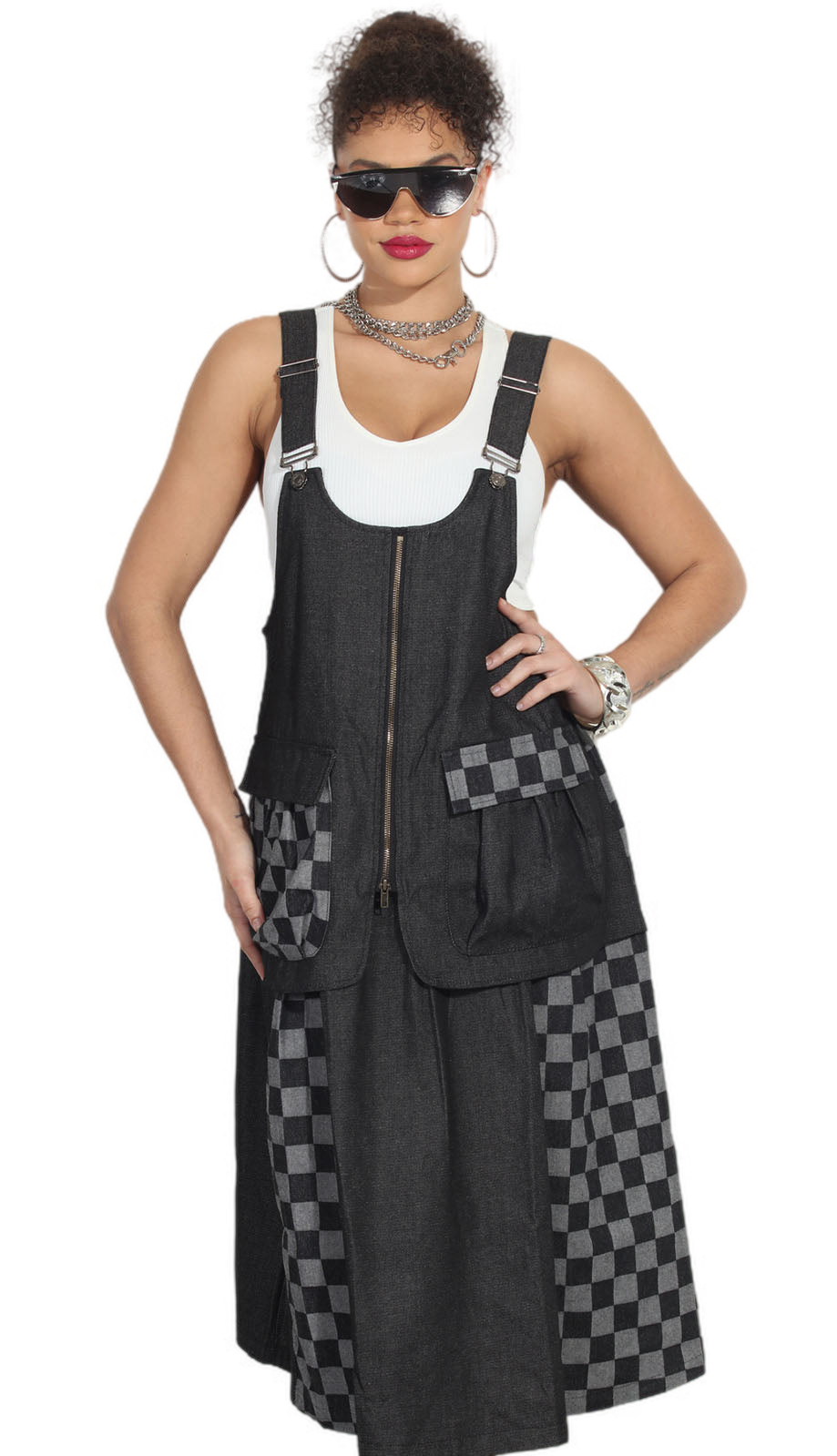 Luxe Moda LM310-BLK Overall