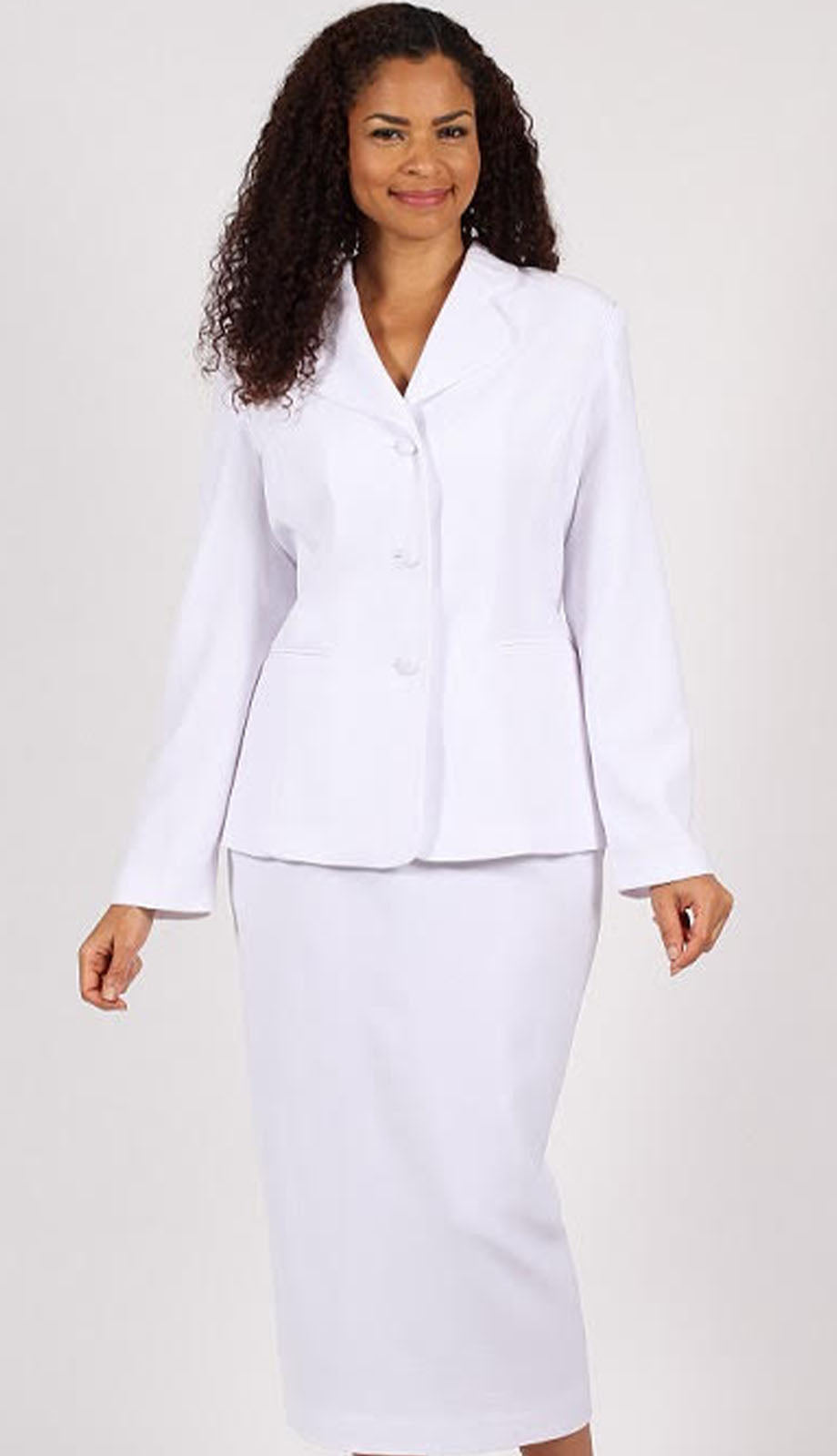 Diana Couture 8748-WHT Church Suit