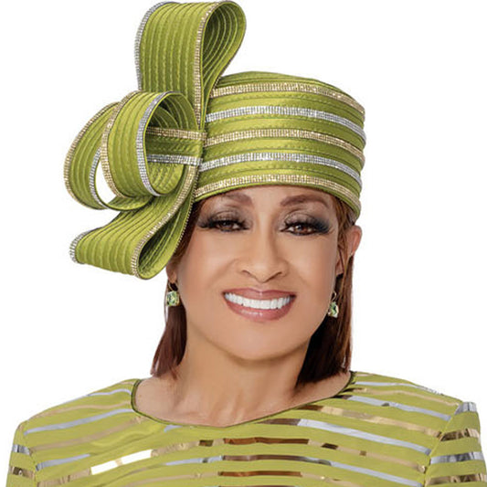 Dorinda Clark Cole 309821-GRN-H-IH Womens Church Hat