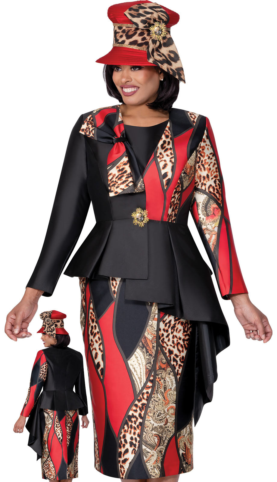 GMI G400563-MWR-H Church Suit with Hat