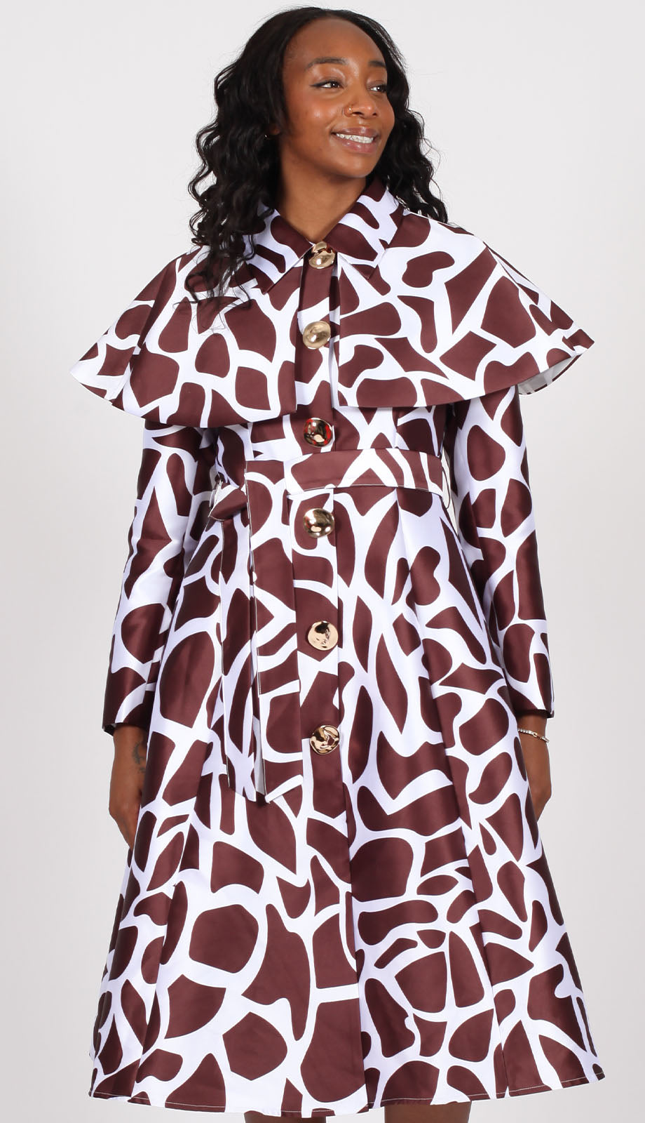 Diana Couture 9081-BRN Church Dress