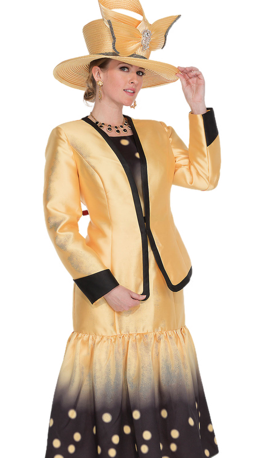 Elite Champagne 6069-YLW Church Jacket Dress