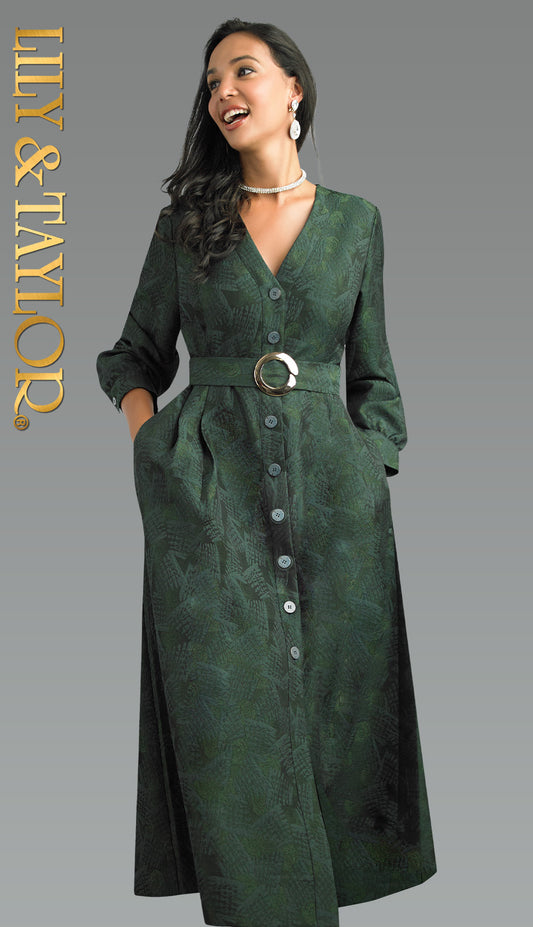 Lily and Taylor 5111-HNT Church Dress