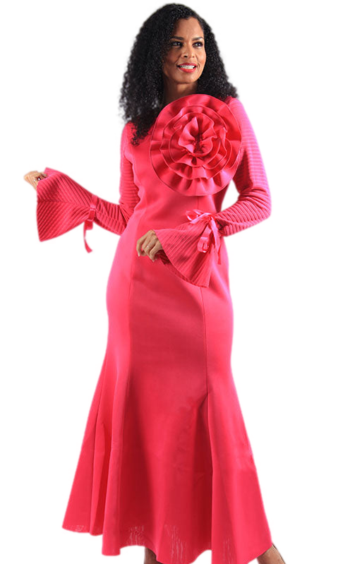 Diana Couture D1054-RED Church Dress