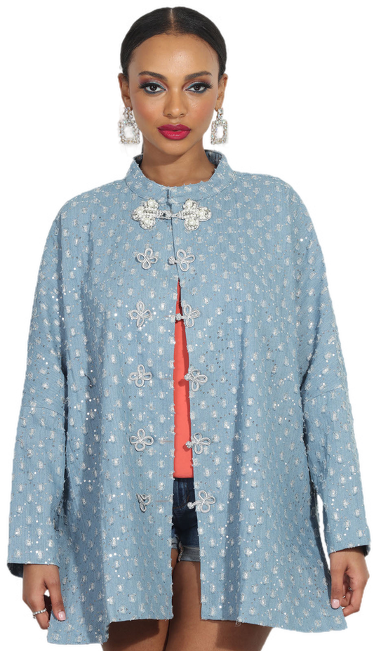Luxe Moda LM312-BLU Jacket