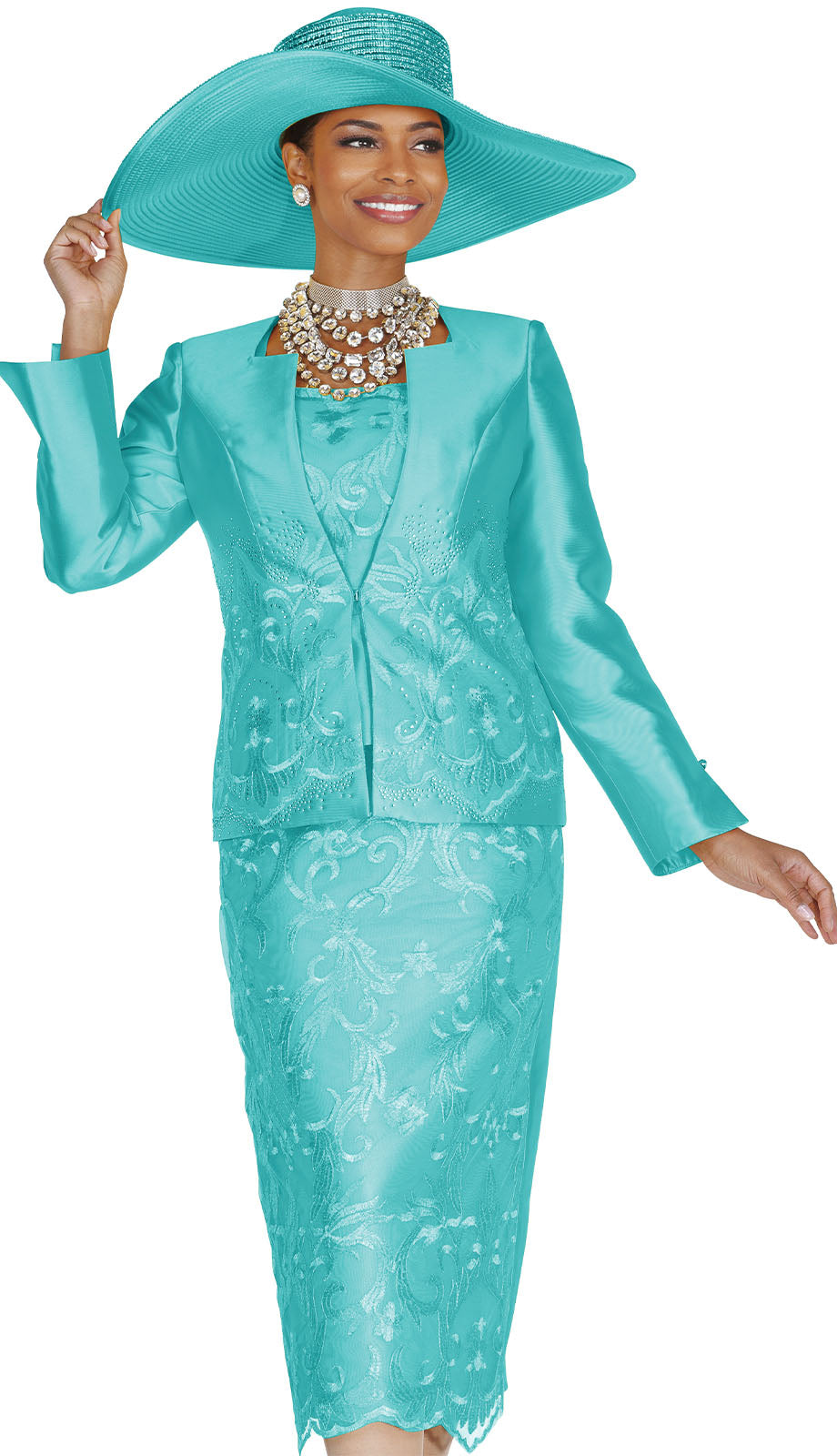Champagne Italy 6407 Church Suit