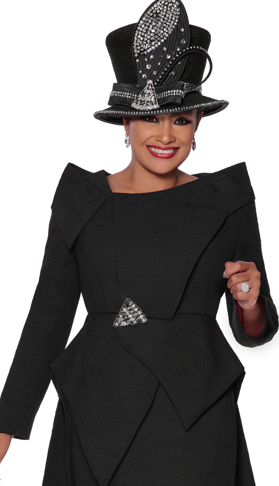 Dorinda Clark Cole 4212-BLK-QS Church Suit