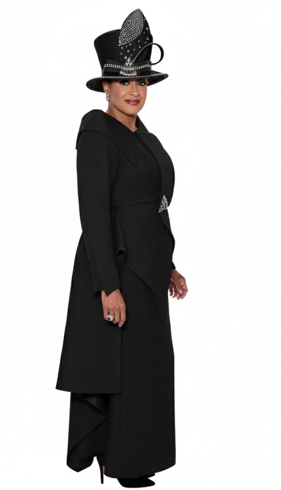 Dorinda Clark Cole 4212-BLK-QS Church Suit