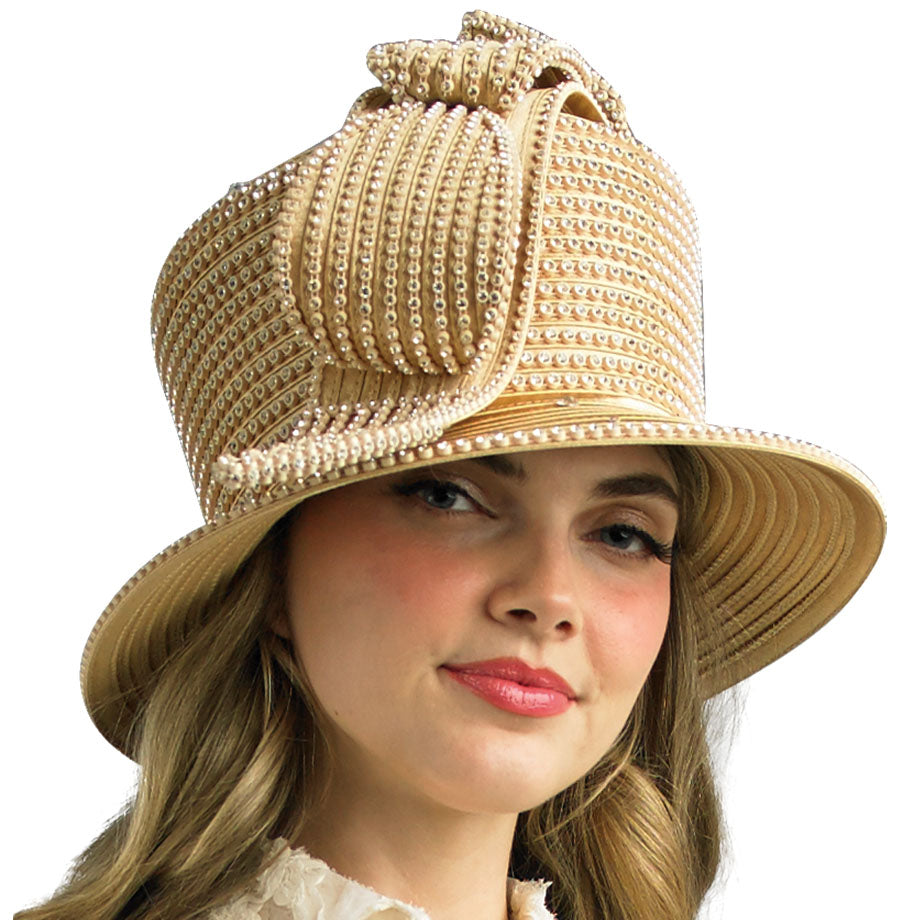 Lily And Taylor H869-GLD Church Hat