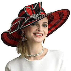 Lily and Taylor H289-RWB Church Hat