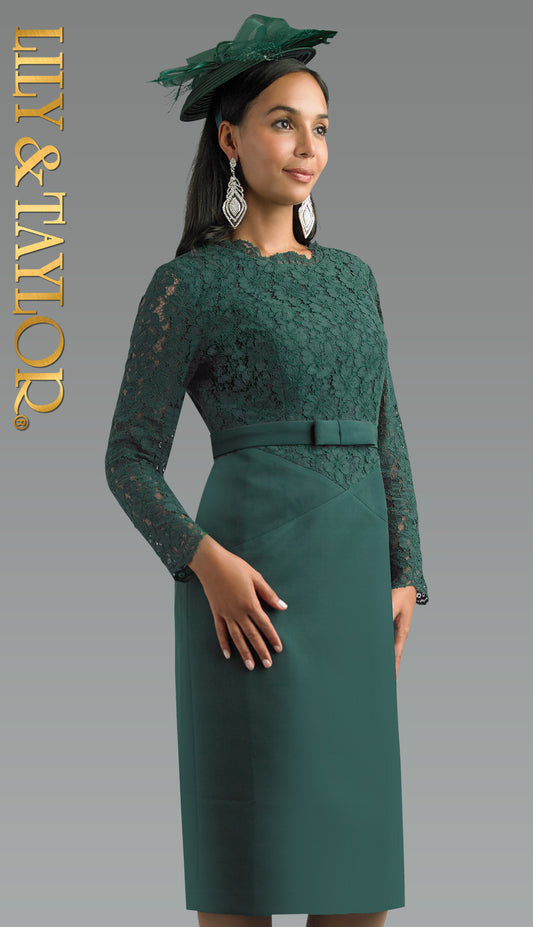 Lily and Taylor 5069-HNT Church Dress