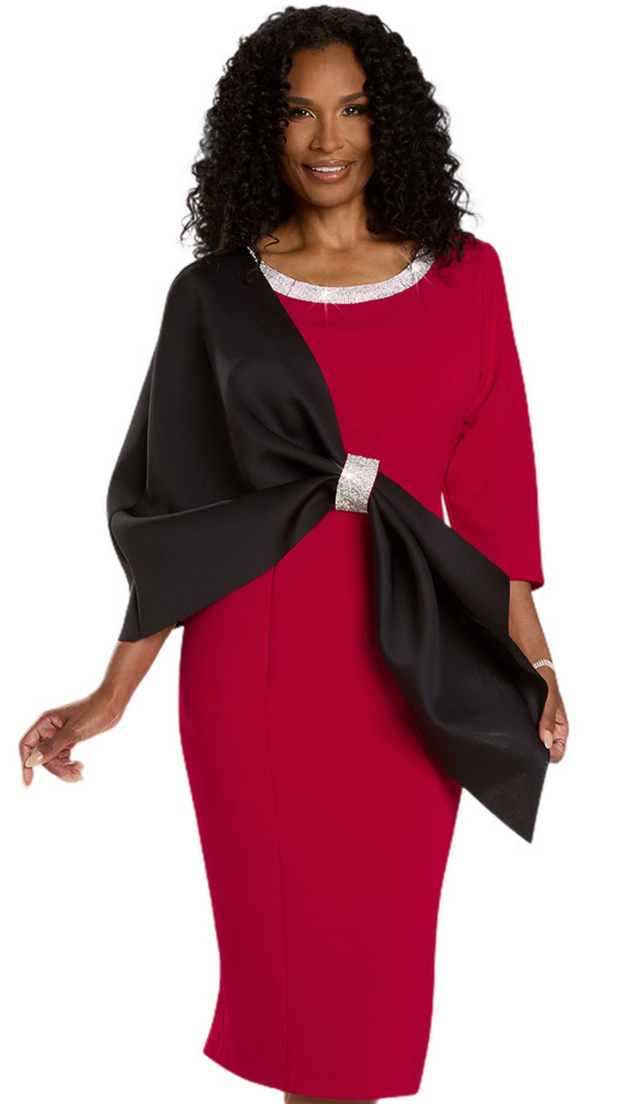 Donna Vinci 12146-RWB Church Dress