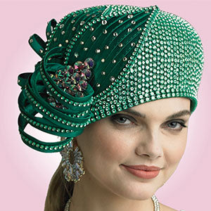 Lily and Taylor H290-EMR Church Hat