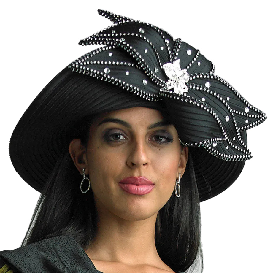 Lily And Taylor Hat H392-BLK-QS