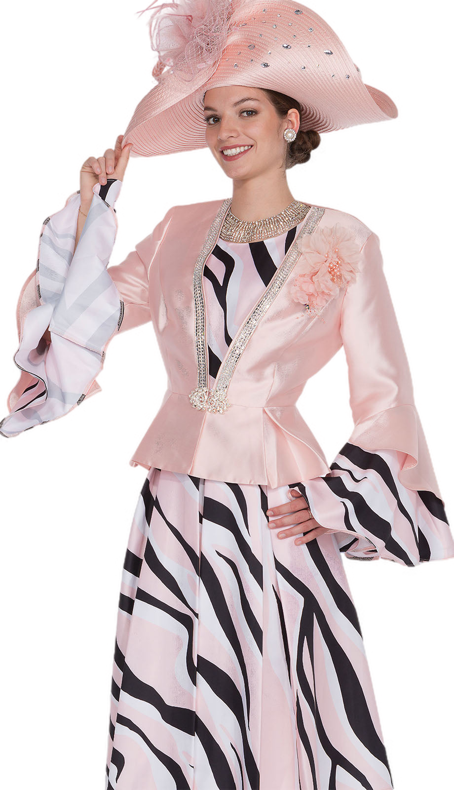 Champagne Italy 6023-PCH Jacket Dress-Hat