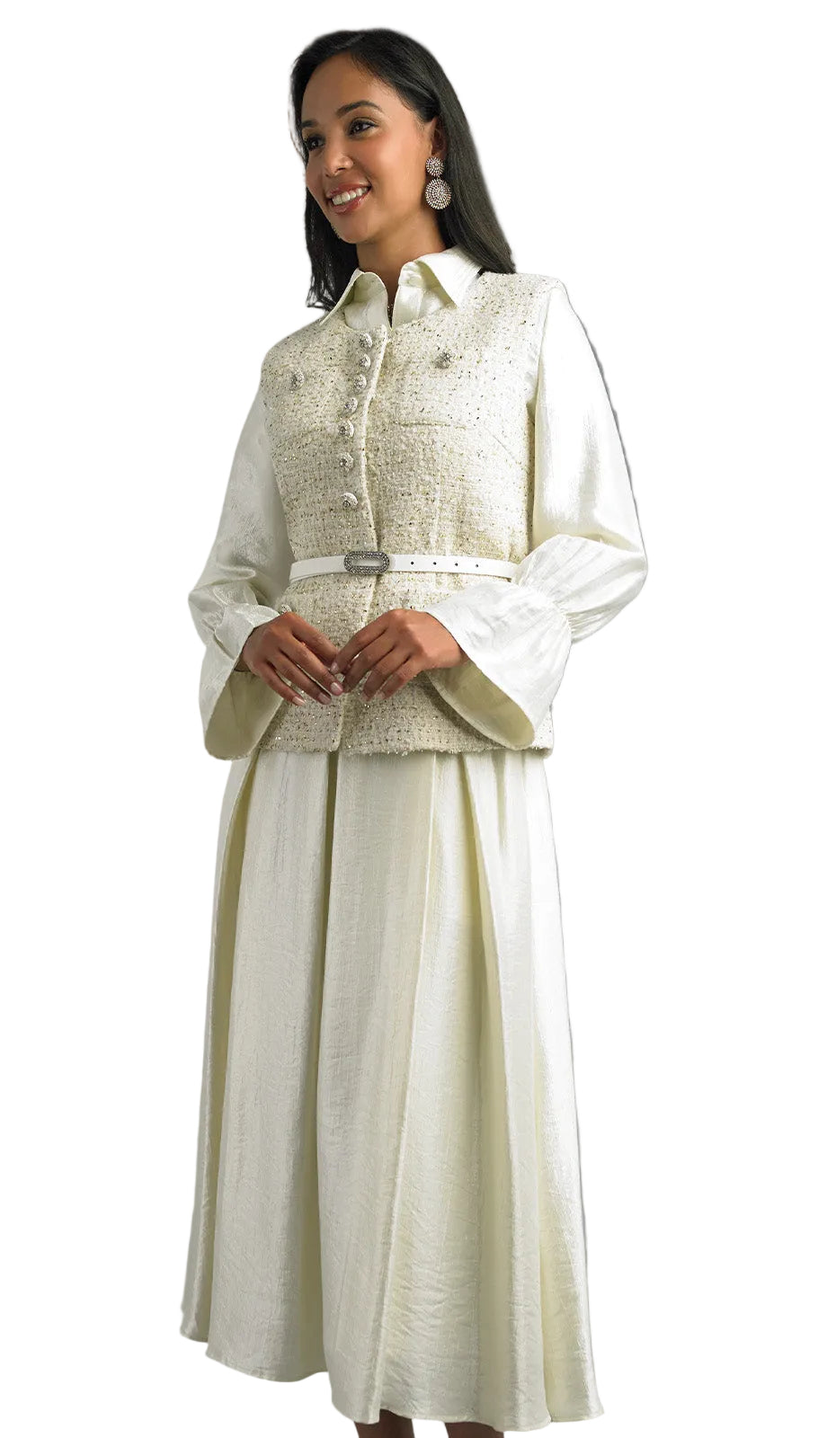 Lily and Taylor 5075-IWG-QS Church Dress