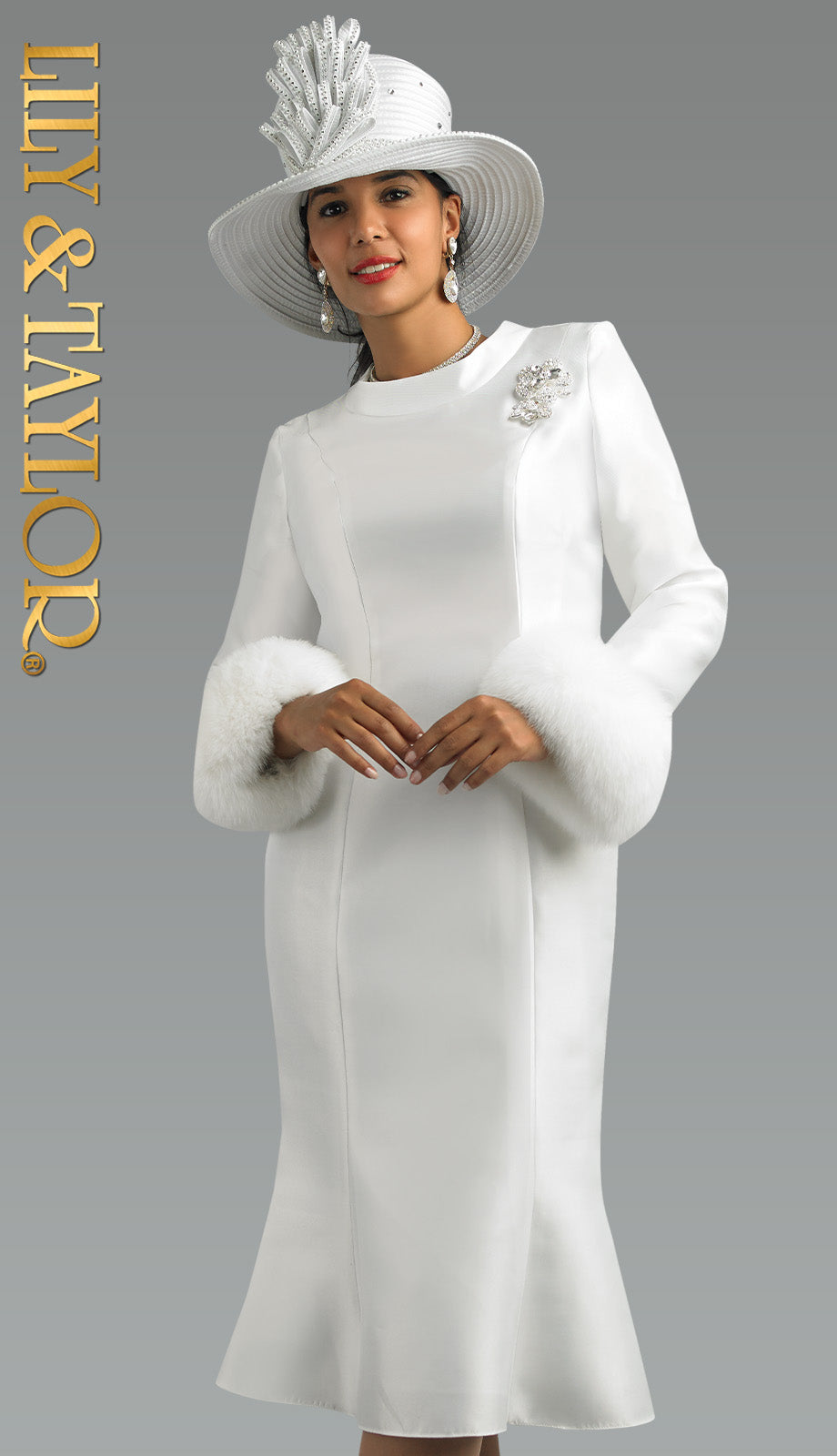 Lily and Taylor 4821-IVO Church Dress